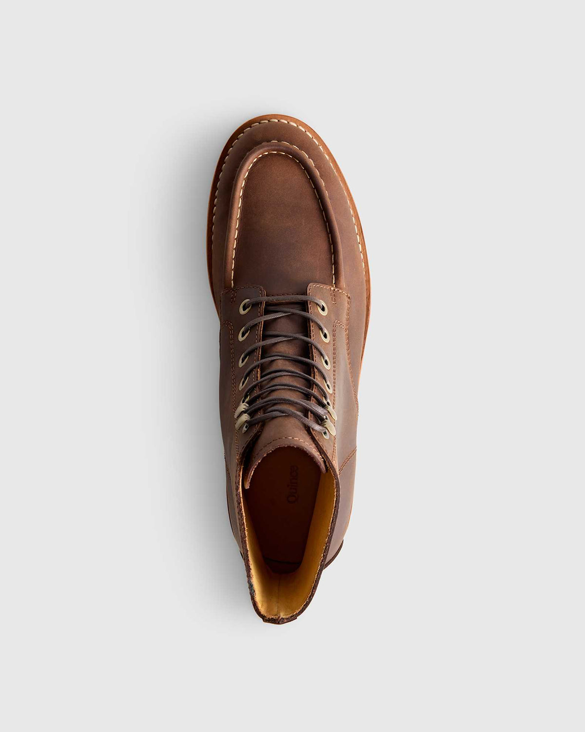 Crafted Leather Moc Toe Boot