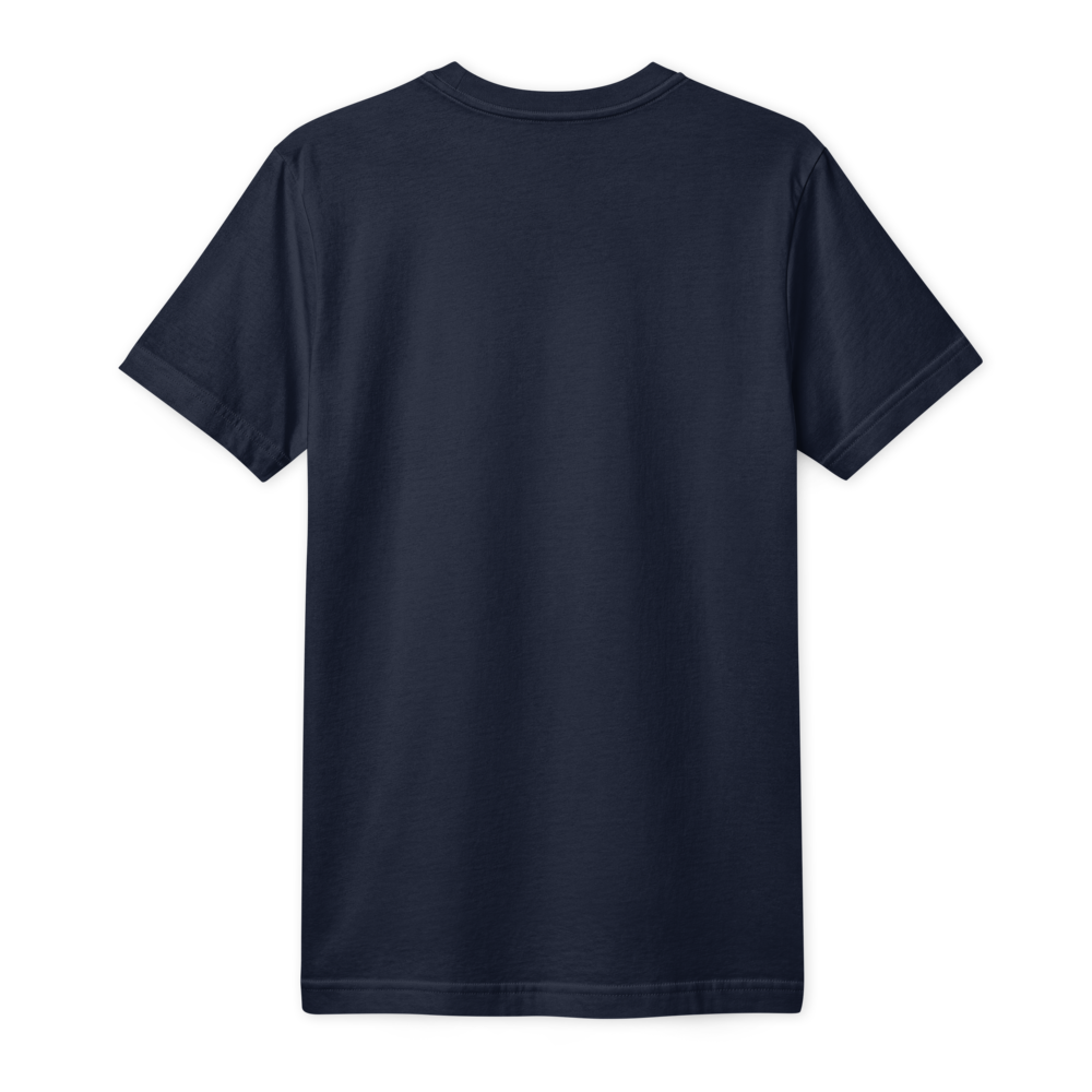 Signature Ring Spun Cotton Fine Jersey Navy Blue T-Shirt